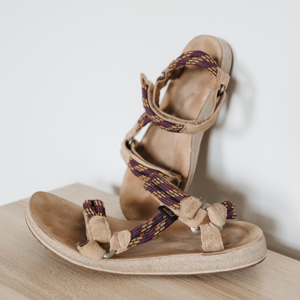 Teva Orignal Universal Rope Sandals, Dark Purple, Women's 9